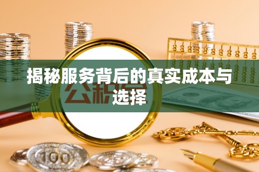 右江揭秘服务背后的真实成本与选择