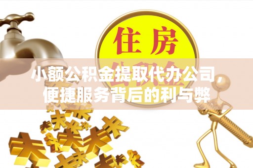 右江小额公积金提取代办公司，便捷服务背后的利与弊