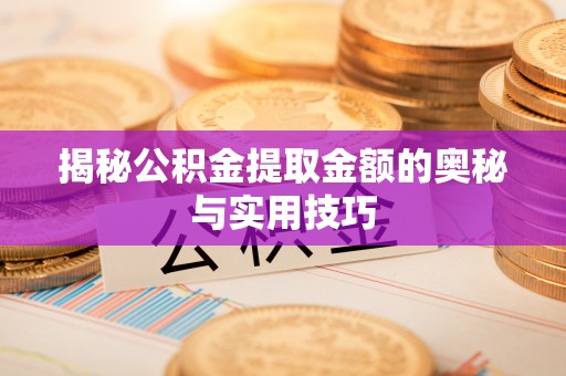 右江揭秘公积金提取金额的奥秘与实用技巧