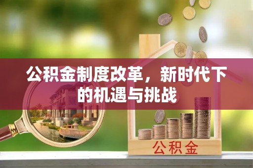 右江公积金制度改革，新时代下的机遇与挑战