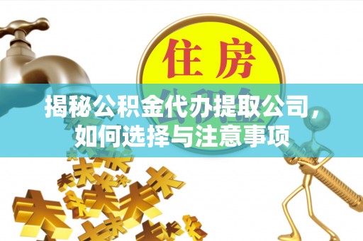 右江揭秘公积金代办提取公司，如何选择与注意事项