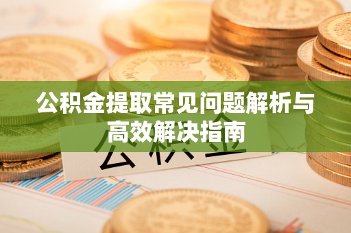 右江公积金提取常见问题解析与高效解决指南
