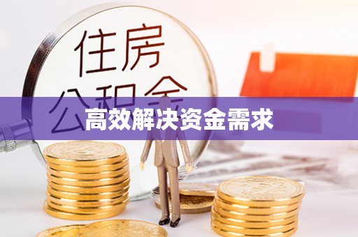 右江高效解决资金需求