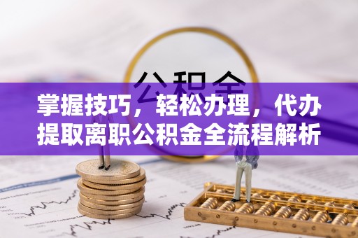 右江掌握技巧，轻松办理，代办提取离职公积金全流程解析