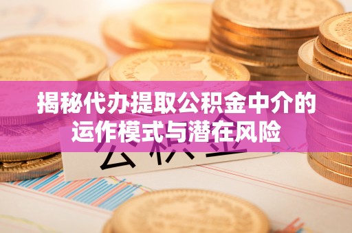 右江揭秘代办提取公积金中介的运作模式与潜在风险