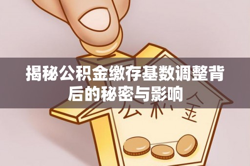 右江揭秘公积金缴存基数调整背后的秘密与影响