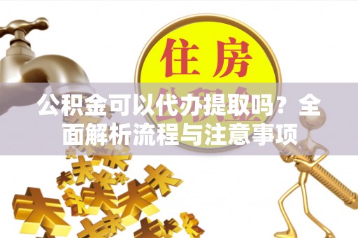 右江公积金可以代办提取吗？全面解析流程与注意事项