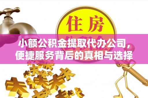 右江小额公积金提取代办公司，便捷服务背后的真相与选择