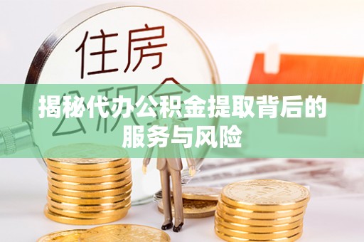 右江揭秘代办公积金提取背后的服务与风险