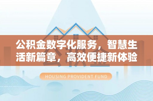 右江公积金数字化服务，智慧生活新篇章，高效便捷新体验