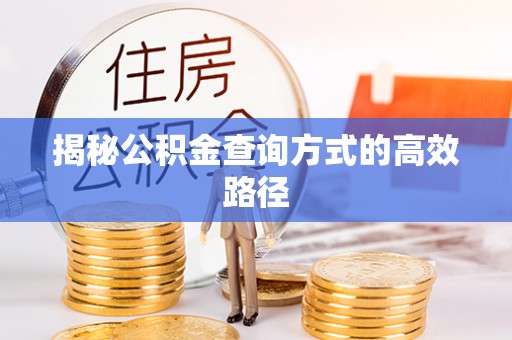 右江揭秘公积金查询方式的高效路径