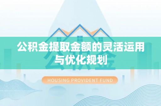 右江公积金提取金额的灵活运用与优化规划